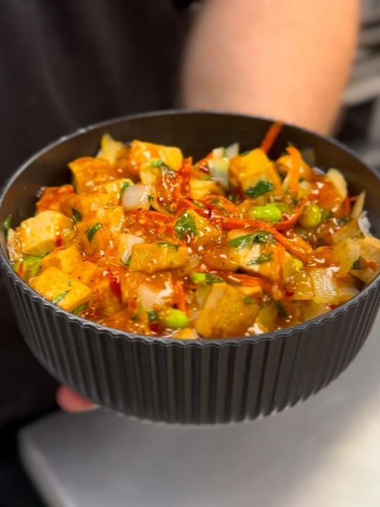 Spicy Tofu Rice Bowl