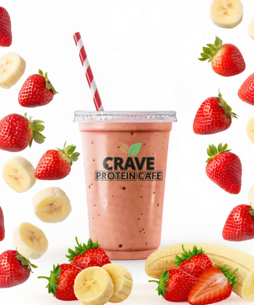 crave protein cafe - Strawberry Banana - Smoothie