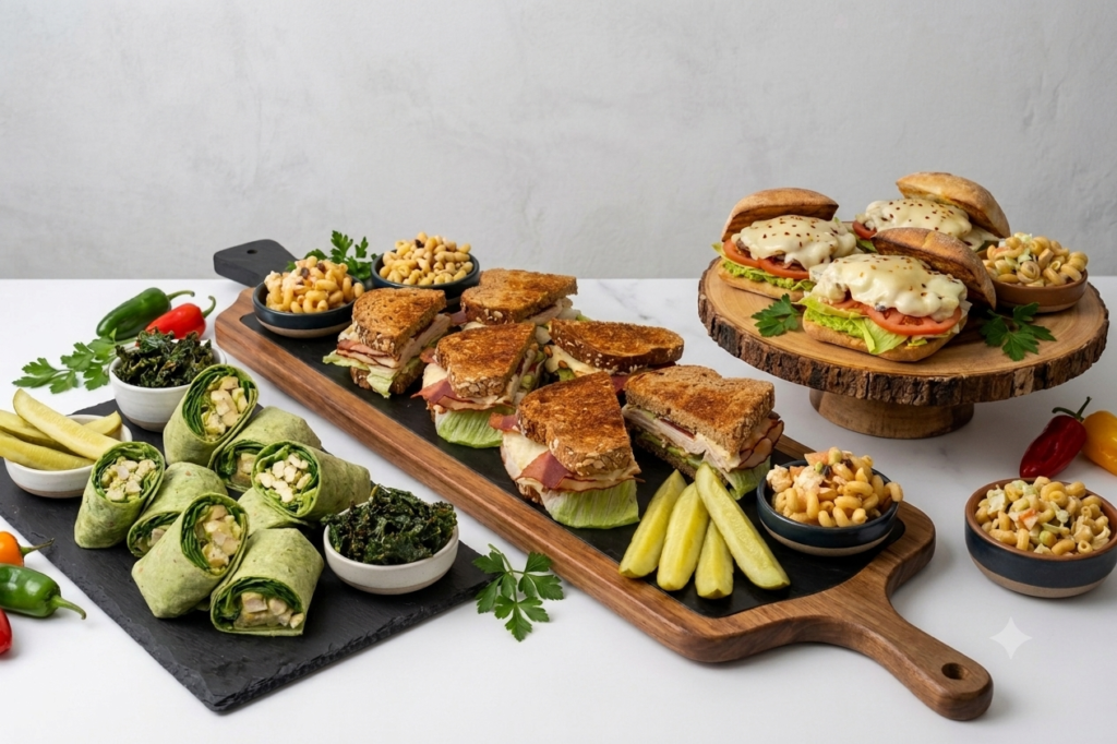 Crave Protein Cafe - sandwich and wraps trays